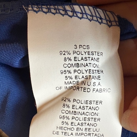 Marina Royal Blue Lace 2-Piece Jacket & Tank Top Set Plus Size 16W NWT - Picture 4 of 4